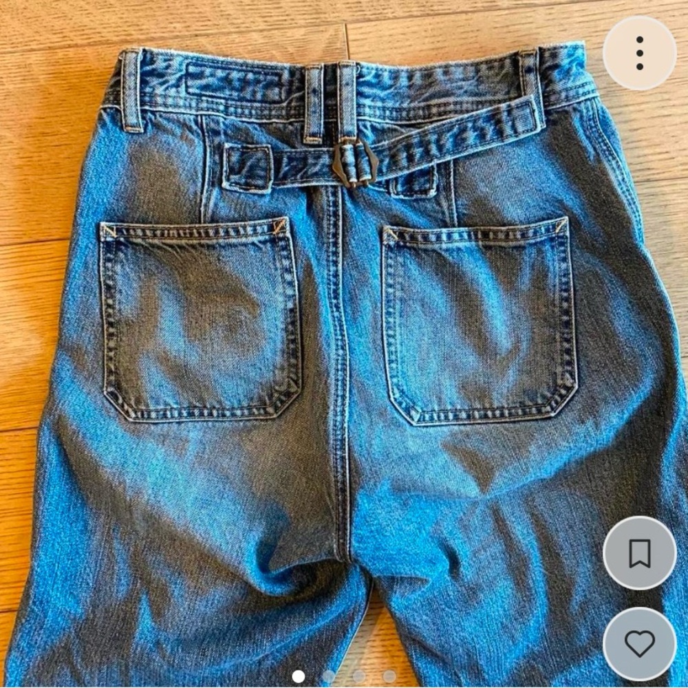 Buckle back jeans